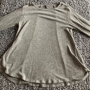 Gray Long Sleeve Flow Shirt
